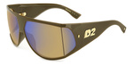 Okulary DSQUARED2 D2-0124-S-79U. Okulary przeciwsłoneczne, Kolor brązowy. Mężczyzna.