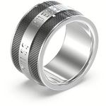 Biżuteria GUESS JUMR03209JWST. Pierścionek, Kolor szary. Mężczyzna.