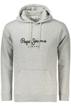 PEPE JEANS M�SKA BLUZA Z ROZPINANYM NA ZAMEK SZARY