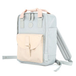 Błękitno-beżowy, wodoodporny plecak miejski z miejscem na laptopa - Himawari