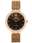 ZEGAREK G. ROSSI - 11775B (zg769f) rose gold/brown + BOX