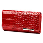Lakierowany damski portfel z naturalnej skóry Gregorio BC-121