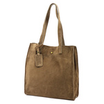 Luka Zamszowa duża damska shopperbag torebka na ramię z kosmetyczką