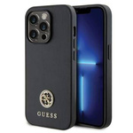 Guess GUHCP13LPS4DGPK iPhone 13 Pro 6.1" czarny/black hardcase Strass Metal Logo