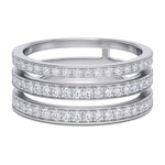 Biżuteria DIAMONFIRE 6118421082170. Pierścionek, Kolor szary. Kobieta.