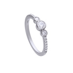Biżuteria DIAMONFIRE 6120621082160. Pierścionek, Kolor szary. Kobieta.