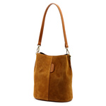 Luka Skórzana Zamszowa damska listonoszka z organizerem torebka przez ramię