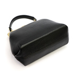 Luka mały kuferek damski skórzana torebka do ręki na bigiel z paskiem