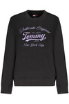 TOMMY HILFIGER CZARNA BLUZA DAMSKA Z ROZPINANYM NA ZAMEK