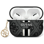 Guess GUAP2P4RPSK AirPods Pro 2           (2022/2023) cover czarny/black 4G Printed Stripes Charm