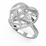 Biżuteria GUESS JUBR03101JWRH. Pierścionek, Kolor szary. Kobieta.