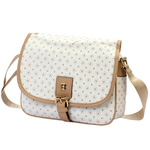 Logowana listonoszka przez ramię Torebka damska z eko-skóry BRICIOLE