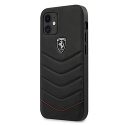 Ferrari FEHQUHCP12SBK iPhone 12 mini 5,4" czarny/black hardcase Off Track Quilted