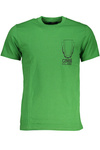 ZIELONY T-SHIRT M�SKI Z KR�TKIM R�KAWEM KLASY CAVALLI