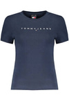 NIEBIESKI T-SHIRT DAMSKI Z KRÓTKIM RĘKAWEM TOMMY HILFIGER