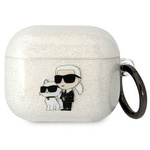 Karl Lagerfeld KLA3HNKCTGT Airpods 3 cover transparent Gliter Karl&Choupette