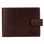 Poziomy zamykany męski portfel skóra naturalna EL FORREST RFID