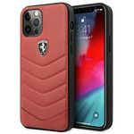 Ferrari FEHQUHCP12MRE iPhone 12/12 Pro czerwony/red hardcase Off Track Quilted