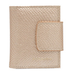 Mały portfel damski ze skóry naturalnej w wężowy wzór - Peterson