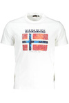 MĘSKI T-SHIRT Z KRÓTKIM RĘKAWEM NAPAPIJRI BIAŁY