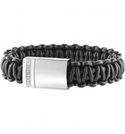 Biżuteria POLICE S14AGV01B. WRIST, Kolor czarny srebrny. Mężczyzna.