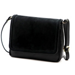 Vera Pelle damska listonoszka skóra naturalna torebka na ramię z klapą