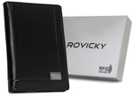Skórzane etui na karty i dokumenty Rovicky z RFID