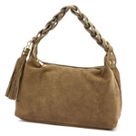 Vera Pelle zamszowa skóra naturalna damska listonoszka torebka na ramię