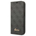 Guess GUBKP14LHG4SHK iPhone 14 Pro 6,1" czarny/black book 4G Vintage Gold Logo