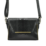 Vera Pelle damska listonoszka skórzana torebka na ramię skóra krokodyla