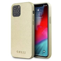 Guess GUHCP12LIGLGO iPhone 12 Pro Max 6,7" złoty/gold hardcase Iridescent