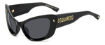 Okulary DSQUARED2 D2-0118-S-807. Okulary przeciwsłoneczne, Kolor czarny. Kobieta.