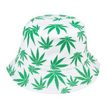 Biały kapelusz dwustronny bucket hat wędkarski modny kap-m3