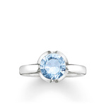 Biżuteria THOMAS SABO 034-009-31-52. Pierścionek, Kolor niebieski srebrny. Kobieta.