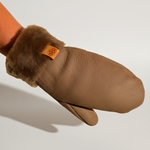 Rękawiczki damskie skórzane z jednym palcem