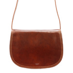 Florence Skórzana damska listonoszka przez ramię dwie komory kieszenie