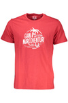 CZERWONY T-SHIRT MĘSKI Z KRÓTKIM RĘKAWEM GIAN MARCO VENTURI