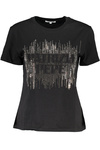 T-SHIRT DAMSKI Z KRÓTKIM RĘKAWEM PATRIZIA PEPE CZARNY