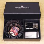 Meski zestaw prezentowy skóra naturalna Peterson PTN KL-B006-S001-D