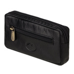 Małe skórzane zgrabne zapinane etui na klucze karabińczyki EL FORREST