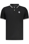 M�SKA KOSZULKA POLO Z KR�TKIM R�KAWEM NORTH SAILS, CZARNA