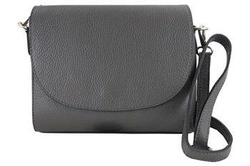Torebka listonoszka damska - Szara ciemna