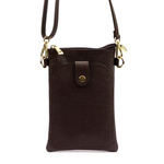 Skórzane damskie etui na telefon z paskiem zasuwane mała listonoszka Luka