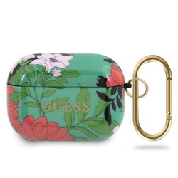 Guess GUACAPTPUBKFL01 AirPods Pro cover zielony/green N.1 Flower Collection