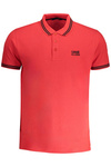 KOSZULKA POLO M�SKA Z KR�TKIM R�KAWEM KLASY CAVALLI CZERWONA