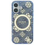 Guess GUHMP16LH4PYEEB iPhone 16 Pro 6.3" niebieski/blue hardcase IML Peony On 4G Background MagSafe