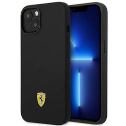 Ferrari FEHCP14MSIBBK iPhone 14 Plus 6,7" czarny/black hardcase Silicone Metal Logo