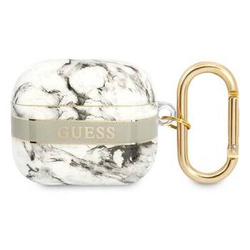 Guess GUA3HCHMAG AirPods 3 cover szary/grey Marble Strap Collection