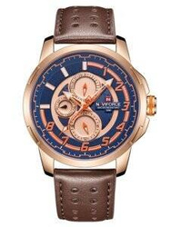 ZEGAREK MĘSKI NAVIFORCE NF9142 (zn087d) rose gold + BOX