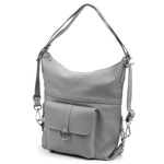 PATRIZIA Duża elegancka damska skórzana torebka na ramię z kieszeniami